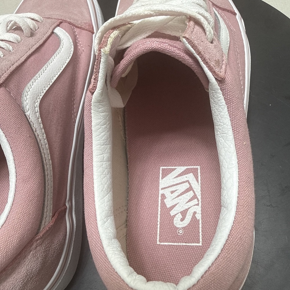 Vans Old Skool Pink Suede Canvas Low Top Mens 9 Womens 10.5 VN0A5JMI2PT - Picture 9 of 12